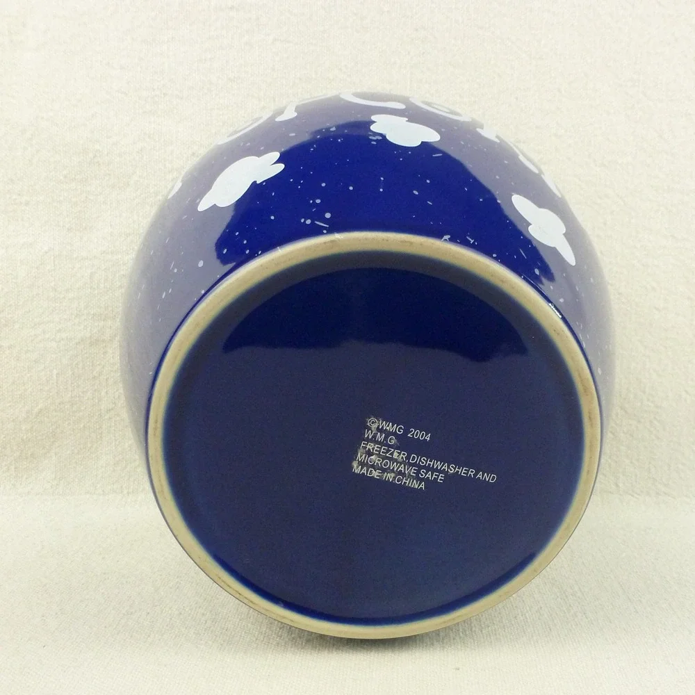 WMG 2004 Ceramic Popcorn Bucket and 3 Individual Serving‎ Bowls Set Multi